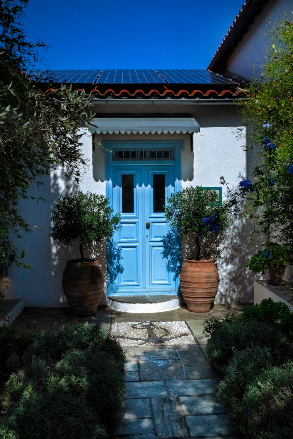 skopelos architecture villa stone